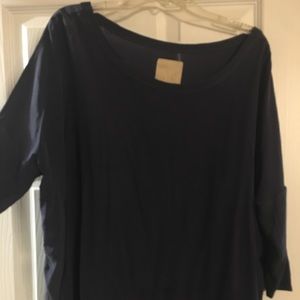 Chaser silk navy top